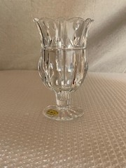 BLOCK «Tulip Garden» Design 24% Full Lead Crystal Clear Glass Goblet Cup