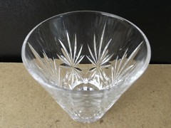 Lot of 5 Mikasa Crystal Dominion Old Fashioned Tumblers Cut Dot & Fan