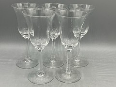 Lenox Crystal Allure Optic Set of Five 6 3/4″ Wine Glasses