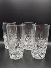 4 Lenox Charleston Highball Glasses Tumblers Vtg 5 7/8″
