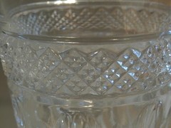 2 Vintage Imperial Glass Cape Cod Clear 9 Ounce Water Goblets 6 3/8″ Tall