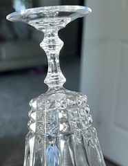 4 French Wine Glasses Tuilleries Villandry Cristal D»Arques-Durrand 5 1/4″ Tall