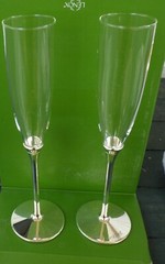 Kate Spade-Lenox-Set of Simply Sparkling Toasting Flutes–NEW IN BOX