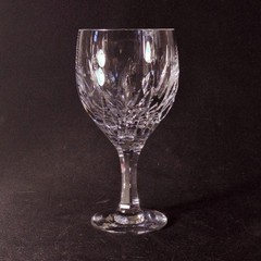 ATLANTIS AZORES WATER GLASS, Cut Lead Crystal, 6 5/8″, 8 oz, Made in PORTUGAL
