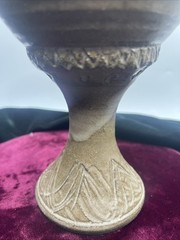 Greenfield Village Studio Art Pottery Wine Glass Goblet Chalice