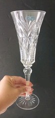 VTG 2 Glasses.JG. Durand France Vincennes Champagne Flute Stem Lead Crystal 10″