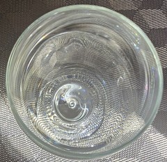 Clear Stemmed Footed Water Glass Goblet; 7″ Tall; 3″ Top Diameter