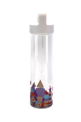 Starbucks You Are Here Collection North Carolina Glass Water Bottle 18.5oz w/Lid