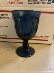 Vintage Noritake Provincial-Colonial (Dark) Blue Wine Glass