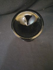 Vintage Black Glass Goblet 6 1/2″ Tall 4″ Wide