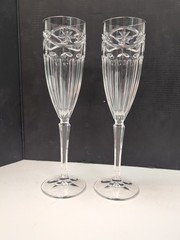 Set Of 2 Grand Tapestry By Gorham 9.25″ Champagne Flutes