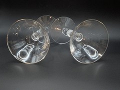 2 Vtg Imperial Glass Candlewick Stem Martini Champagne Wine Sherbet 4Oz Glasses