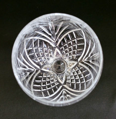 Royal Doulton Stratford Crystal Iced Tea Glass Cut Fans & Criss-Cross – One