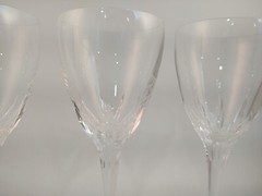 Set of 3 Lenox Firelight Clear 8 1/2″ Water Glasses – Panel Cut