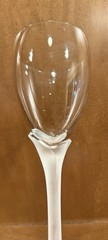 Mikasa ALEXANDRA FROSTED STEM WINE GLASS 8.5” TALL EUC Set Of 2