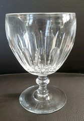 Steuben FInger Flute Water Goblet 5 1/8 in with Steuben Bag