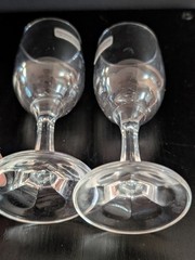 Vtg Set of 2 ZWEISEL GLAS Germany Cordial Port Wine Glass Taster 4.75″ tall NOS