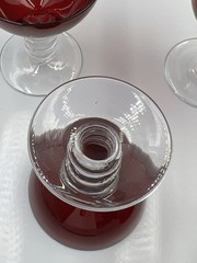 Vintage MCM Bryce Ruby 668 Cordial Liqueur Liquor Cocktail Glasses Set 5 RARE