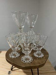 Anchor Hocking Boopie Bubble Glass Set of 9 4 Inch, No Chips, Perfect Condition