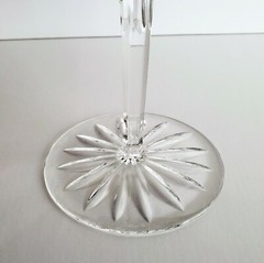 Vtg Castille Albinka Purple Martini Glass AJKA Cut To Clear Crystal Replacement