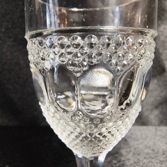 1914 EAPG Indiana Glass Co No 30 (OMN) Cordial Glass Set of 2 AKA Dew & Raindrop