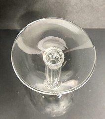 4 Fostoria SPINET Water Glasses 6 1/4″ Tall Dots Leaves MCM Vintage