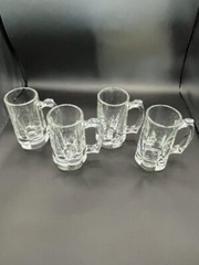 Anchor Hocking Sure Guard Beer Glass Tankard Stein Thumb Rest Heavy