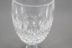 Signed Waterford Colleen Pattern Clear Cut Crystal 4 3/4 Inch Claret Wine Glass