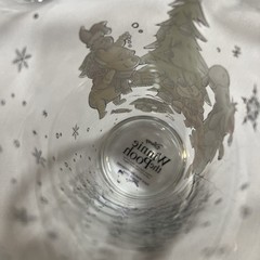 Disney Winnie the Pooh Holiday Glasses Set 4 Christmas Tree 6″ Tigger Eeyore Pig