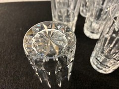 5 Juice Glasses Manhattan Model In Saint Louis Crystal (Price For One Glass)