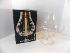 Boris Kidric Glass Menagerie Hurricane Candle Pre Owned Mouthblown Crystal