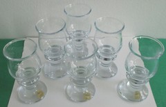 6 Kastrup Holmegaard Sherry Cordial Schnapps Crystal Glass Denmark Vintage 4.5″