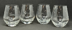 4 Kate Spade New York Lenox Larabee Dot Crystal Stemless Wine Glasses Polka Dot