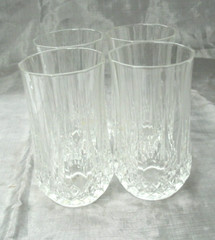 Cristal d’Arques Durand LONGCHAMP Set of 4~5-3/8″ 10oz Flat Tumbler Lead Crystal