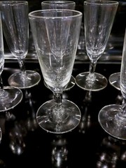 Set of 10 Vintage Mid Century Cordial Stemmed Shot Glasses