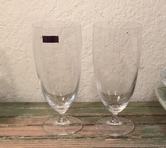 Vtg WATERFORD Crystal Marquis Iced Tea Beverage Glasses Set of 2 NEW ** READ ***