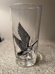Vintage Highball Tumbler Glass With Canada Goose Design 1960’s Set Of 3