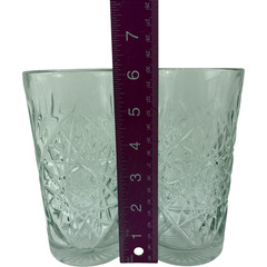 Libby USA Hobstar 6” Tall 16oz Highball Drinking Glasses Tumbler Set of 2 VTG A