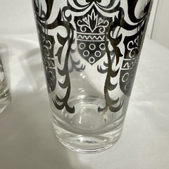 Vintage Mid Century Retro Kimiko Bar Glasses Silver Guardian Shield Bar Glasses
