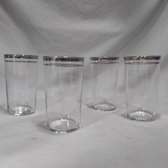 RARE Vintage 4 Philco Radio Bar Glasses 5″ 1936