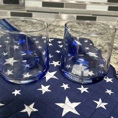 Greenbrier’s Blue Ribbon Highball Clear Drinking Glasses(Set of 4) 13.2 oz
