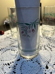 Corelle Rosemarie 16 Oz. Tumblers Drinking Glasses–Set Of 5–6» Tall