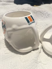 2 TWOMiami Dolphin Vintage Helmet Mugs 1986 NFL Officially Licensed. Small Chip