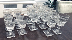 Rare Pairpoint Antique Set of 16 Glasses; Model No. 5000/Pattern No. 33; MINT