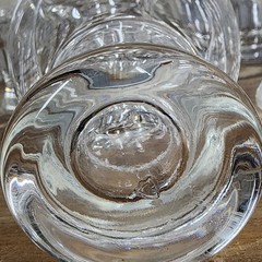 Vintage Federal Glass Retro MCM Clear Hollow Stem 16 Oz. Beer or Soda Glass