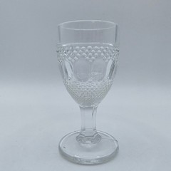 1914 EAPG Indiana Glass Co No 30 (OMN) Cordial Glass Set of 2 AKA Dew & Raindrop