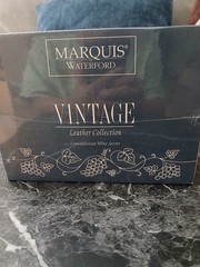 Marquis By Waterford Contradiction Wine Server Vintage Leather Collection NIB