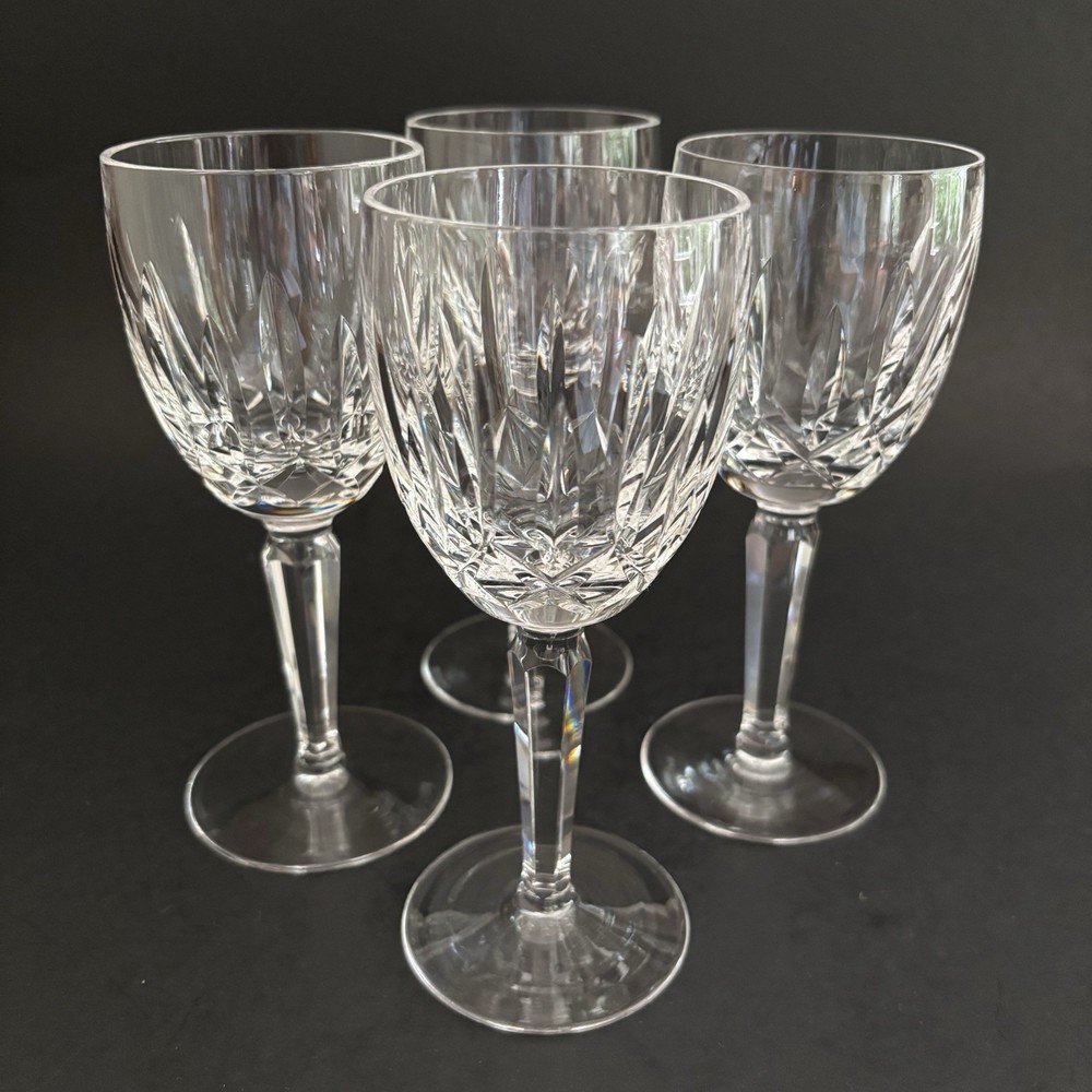 Waterford Crystal Kildare Claret Wine Glass 6 1/2” Plain Base – Set of 4