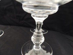 Josair Crystal Bianca set 4 Champagne Low sherbet liqueur Glasses