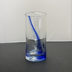 Set of 8 Libbey Blue Ribbon Impressions-Tumbler Glasses 6″ Great Condition FS
